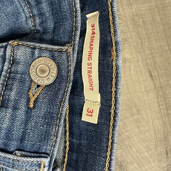 Size 31 Levi’s 314 shaping straight leg jeans women’s - Picture 4 of 7